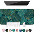 Elevate Your Workspace with Our XXL Green Tropical Leaves Desk Mat – Perfect for Gaming and Office Use!